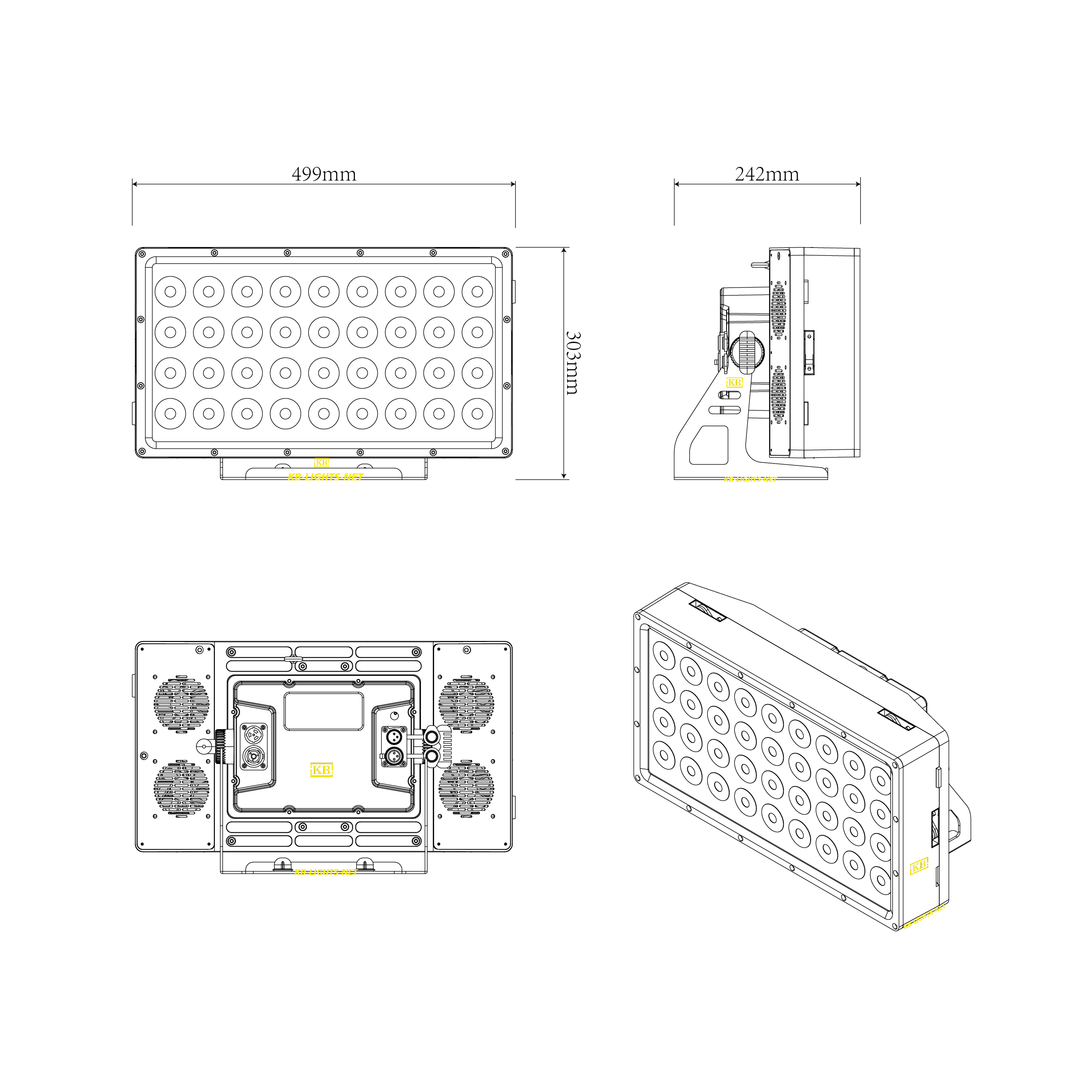 Outdoor led wall wash lighting oem odm manufacturer kb lighting